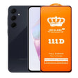 Folie sticlă securizată Samsung Galaxy A35 Full Cover 111D cu margini negre, vedere frontală produs