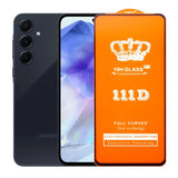 Folie Sticla Securizata pentru Samsung Galaxy A55, Flippy, Sticla de Protectie Compatibila cu Samsung Galaxy A55, Full Cover 111D, HD, Margini Negre, Transparenta - vivimall.ro