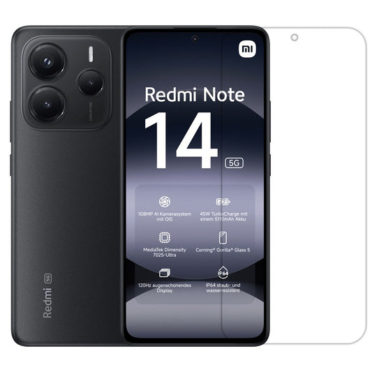 Folie Sticla Securizata pentru Xiaomi Note 14, Vivimall, Sticla de Protectie Compatibila cu Xiaomi Note 14, 2.5D, HD, Transparenta - vivimall.ro