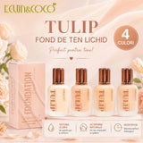 Fond de Ten, Kevin&Coco, Model Tulip, Textura Lichida, Acoperire Naturala, 38 ml, 5 x 3.7 x 10.7 cm, Nuanta 3, Warm Nude