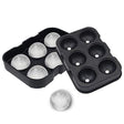 Forma Pentru Gheata, 6 Forme Sferice, Din Silicon, 17 X 12 X 6 Cm, Negru - vivimall.ro