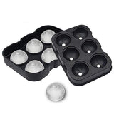 Forma Pentru Gheata, 6 Forme Sferice, Din Silicon, 17 X 12 X 6 Cm, Negru - vivimall.ro