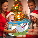 Jucarie pentru Copii, Vivimall, Lansator de Rachete cu Piciorul, Doua Lansatoare, 6 Rachete Fara Lumini, 45x18 cm, Galben - vivimall.ro