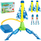 Jucarie Pentru Copii, Lansator De Rachete Cu Piciorul, Un Singur Lansator, 4 Rachete Fara Lumini, 40.5 Cm Inaltime, Multicolor - vivimall.ro
