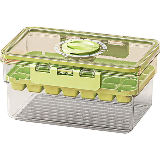 Forma de Gheata, Vivimall, un Strat, Inchidere Etans, din PP+PET, 19 x 12 x 9.5 cm, Verde - vivimall.ro