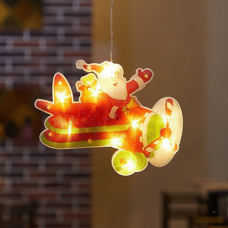 Decoratiune De Craciun Pentru Fereastra Avion, Cu Led-Uri, 23 Cm