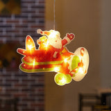 Decoratiune De Craciun Pentru Fereastra Avion, Cu Led-Uri, 23 Cm
