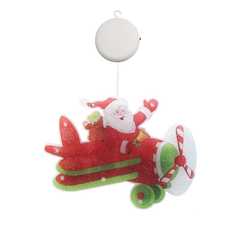 Decoratiune De Craciun Pentru Fereastra Avion, Cu Led-Uri, 23 Cm
