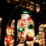 Decoratiune De Craciun Pentru Fereastra Om De Zapada, Cu Led-Uri, 26 Cm