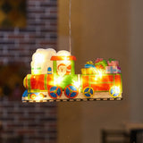 Decoratiune De Craciun Pentru Fereastra Trenulet, Cu Led-Uri, 26 Cm