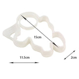 Forma pentru Alimente, Vivimall, pentru Omlete/Prajituri/Clatite, din Silicon, Model Astronaut,15 x 11.5 x 2 cm, Alb - vivimall.ro