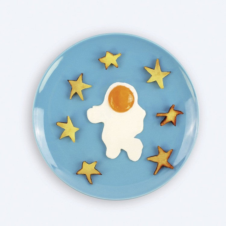 Forma pentru Alimente, Vivimall, pentru Omlete/Prajituri/Clatite, din Silicon, Model Astronaut,15 x 11.5 x 2 cm, Alb - vivimall.ro