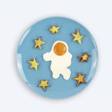 Forma pentru Alimente, Vivimall, pentru Omlete/Prajituri/Clatite, din Silicon, Model Astronaut,15 x 11.5 x 2 cm, Alb - vivimall.ro