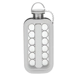 Forma Pentru Gheata 2 In 1 Portabila, Tavita Sub Forma De Sticla, Diametru 3 Cm, Multifunctional, 17 Bilute De Gheata, 27.5 X 11.4 X 5.5 Cm, Culoare Alb - vivimall.ro