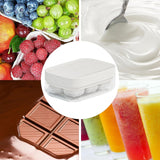 Forma Pentru Gheata Cu Presa Din Silicon Alimentar, 6 Cuburi, Caserola Pentru Depozitare, Usor De Folosit Si Curatat, 10.5 X 7.5 X 4.1 Cm - vivimall.ro