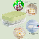 Forma Pentru Gheata Cu Presa Din Silicon Alimentar, 6 Cuburi, Caserola Pentru Depozitare, Usor De Folosit Si Curatat, 10.5 X 7.5 X 4.1 Cm - vivimall.ro