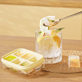 Forma Pentru Gheata Cu Presa Din Silicon Alimentar, 6 Cuburi, Caserola Pentru Depozitare, Usor De Folosit Si Curatat, 10.5 X 7.5 X 4.1 Cm - vivimall.ro