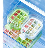 Forma de Gheata, Vivimall, 2in1, Tip Sticla cu Pai, 500 ml, 12 Cuburi, 16.3 x 10.8 x 8 cm, Verde