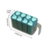 Forme de inghetata, Vivimall, 8 Forme din Silicon, Forma pentru Inghetata din si Sucuri Ghetate, 13 x 10 x 6.5 cm, Albastru - vivimall.ro