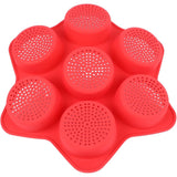 Forme De Silicon Pentru Copt, 7 Forme Rotiunde, Pentru Burgeri Si Prajituri, 38.5 X 4 Cm - vivimall.ro