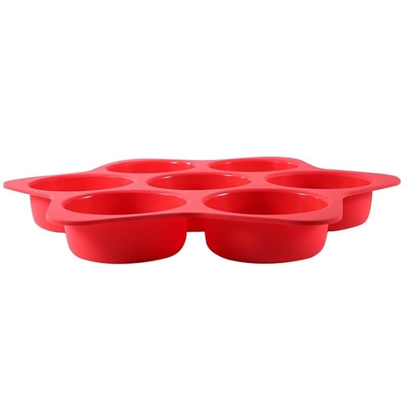 Forme De Silicon Pentru Copt, 7 Forme Rotiunde, Pentru Burgeri Si Prajituri, 38.5 X 4 Cm - vivimall.ro