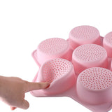 Forme De Silicon Pentru Copt, 7 Forme Rotiunde, Pentru Burgeri Si Prajituri, 38.5 X 4 Cm - vivimall.ro