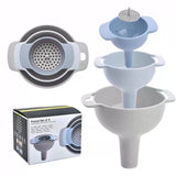 Set De Palnii Multifunctionale + Filtru, 4 In 1, Din Plastic, 11 X 10 Cm, Albastru - vivimall.ro