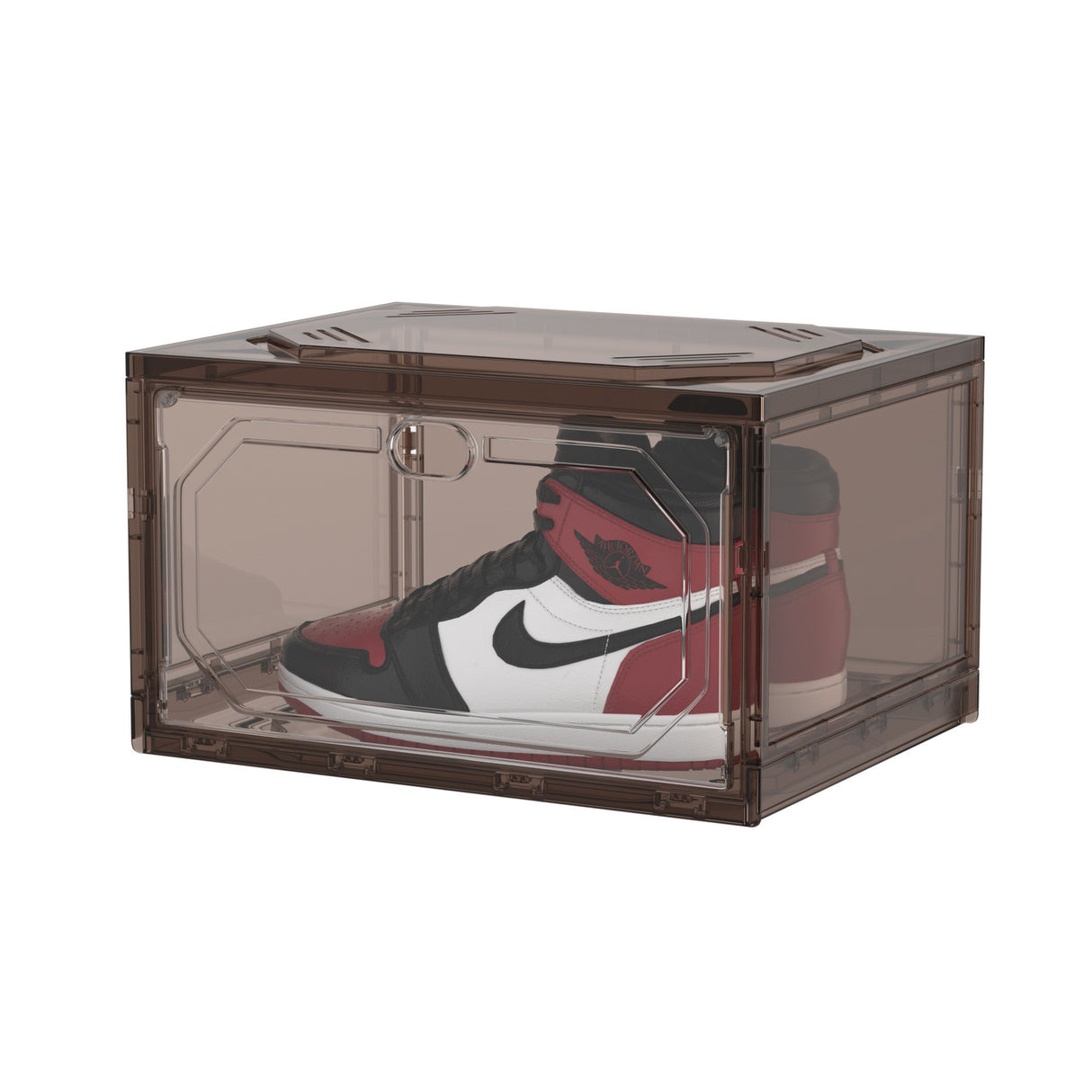 Organizator De Pantofi, Din Pp+Abs, Usa Laterala Magnetica, Rezistenta La Praf, Anti-Oxidare, Utilizare Multipla, Gri