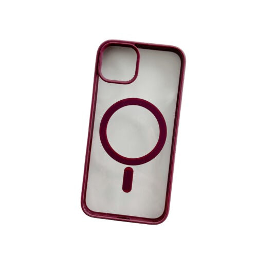 Husa MagSafe pentru Apple iPhone 11, Full Cover, Frosted Acrylic Color Big Hole, Magnetica, Incarcare Wireless, Flippy, Mov - vivimall.ro