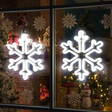 Fulg de Nea Luminos, Vivimall, 96 Led, cu Joc de Lumini, Transformator Inclus, 50x50 cm, Alb, Lumini Multicolore