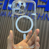 Husa protectie Flippy pentru iPhone 12 Pro Mag Safe, 2 in 1 incarcare si magnet, Silicone, Transparenta - vivimall.ro