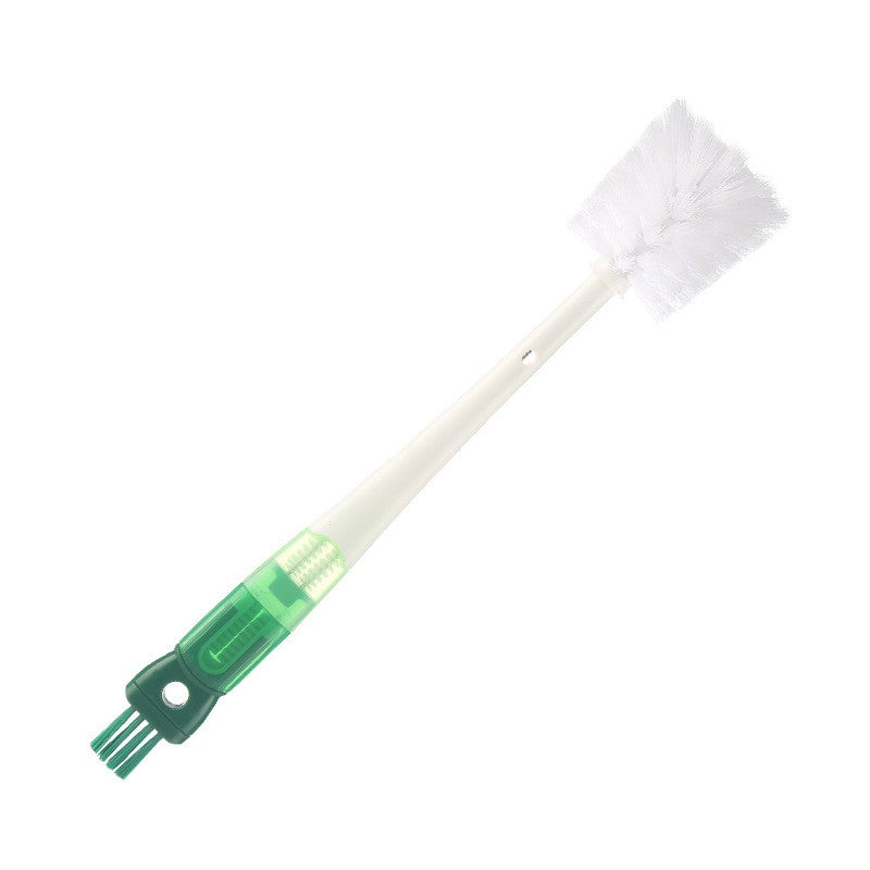 Perie 5 In 1 De Curatat Pahare, Cani, Sticle, Cu Maner Lung, Accesorii Pentru Spalarea Paielor Si Capacelor, Usor De Agatat, 36X7X7Cm, Verde-Alb - vivimall.ro