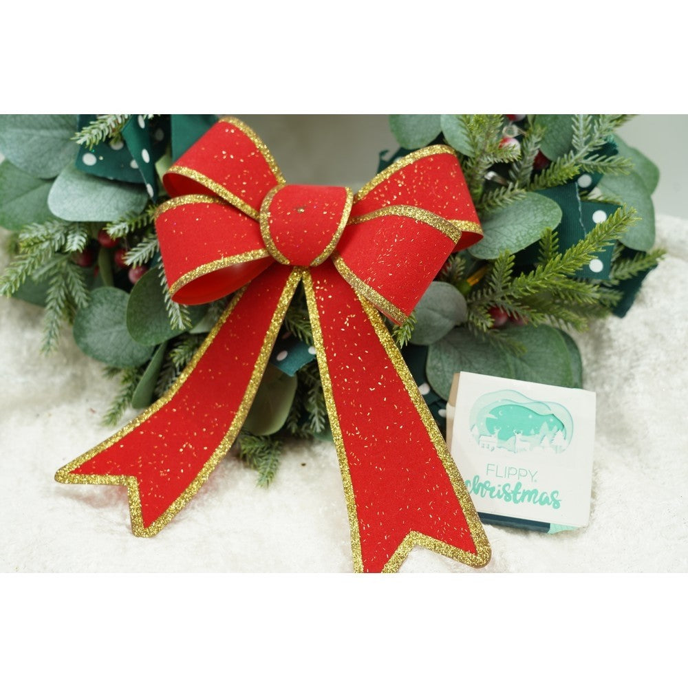 Funda pentru brad, Rosie, cu margini aurii, 15 x 23 cm, PVC, Flippy - vivimall.ro