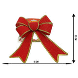 Funda pentru brad, Rosie, cu margini aurii, 15 x 23 cm, PVC, Flippy - vivimall.ro