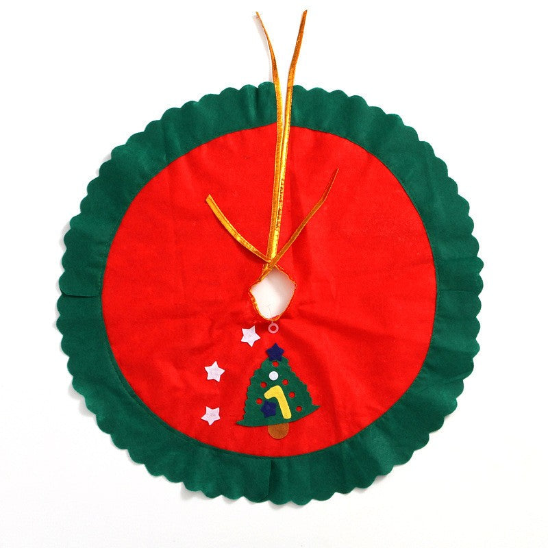 Covoras Pentru Bradul De Craciun Lana, Rosu/, 60 Cm - vivimall.ro