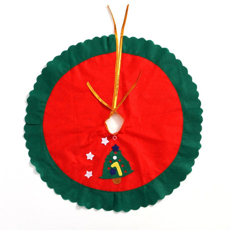 Covoras Pentru Bradul De Craciun Lana, Rosu/, 60 Cm - vivimall.ro