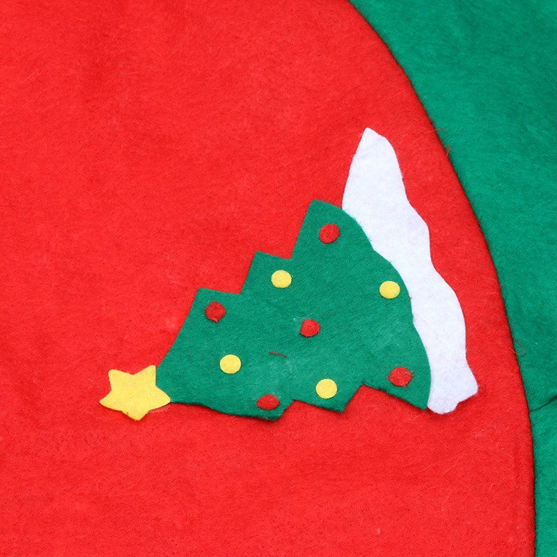 Covoras Pentru Bradul De Craciun Lana, Rosu/, 90 Cm - vivimall.ro