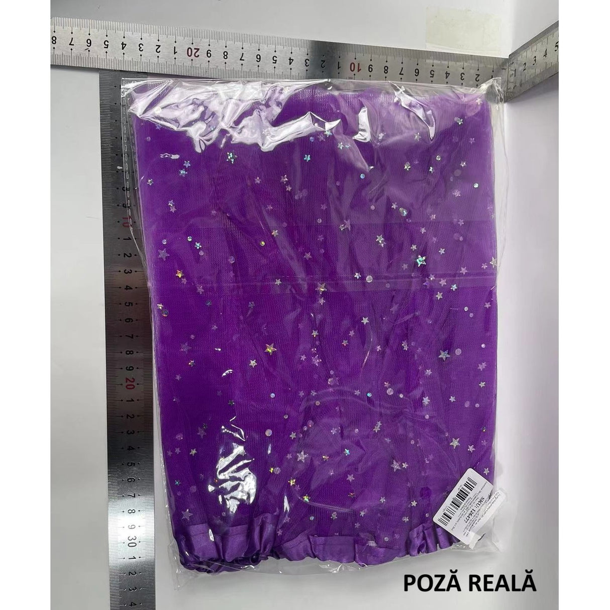 Fusta Led Pentru Copii, Tutu De Balet Pentru Fetite Cu Luminite E Incorporate, 30 Cm Lungime, Mov - vivimall.ro