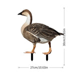 Decoratiune de Gradina, Vivimall, Model Gasca Salbatica, Tip Placa, Grosime 3 mm, Fata-Verso, 27 x 30 cm, Maro - vivimall.ro