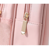 Geanta Cosmetice de Voiaj, Vivimall, Dubla Compartimentare, Impermeabila, Translucida Mata, 35 x 22 x 15 cm, Roz - vivimall.ro