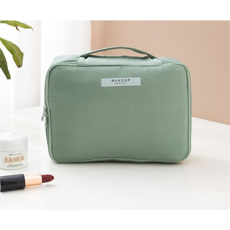 Geanta De Calatorie, Pentru Cosmetice Si Articole De Toaleta, Material Impermeabil, 2 In 1, Portfard Interior Detasabil