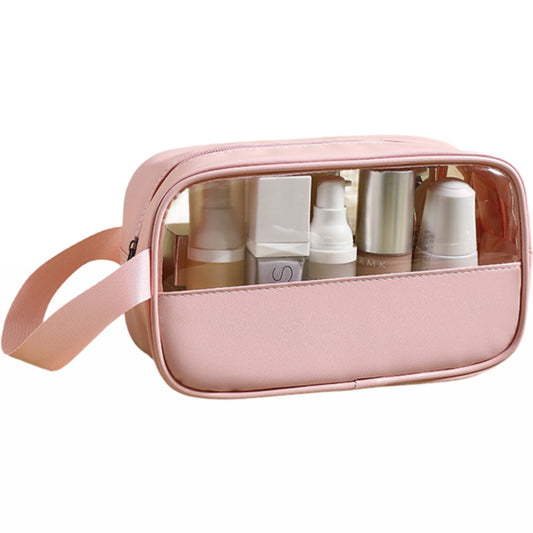 Geanta cosmetice Vivimall, pentru voiaj sau organizare, 22 x 12 x 8 cm, roz - vivimall.ro
