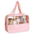 Geantă Cosmetice, Pentru Voiaj Sau Organizare, Material PVC Textil, Impermeabilă, Portabilă, 30 x 21 x 12 cm - vivimall.ro