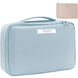 Geanta De Calatorie, Pentru Cosmetice Si Articole De Toaleta, Material Impermeabil, 2 In 1, Portfard Interior Detasabil