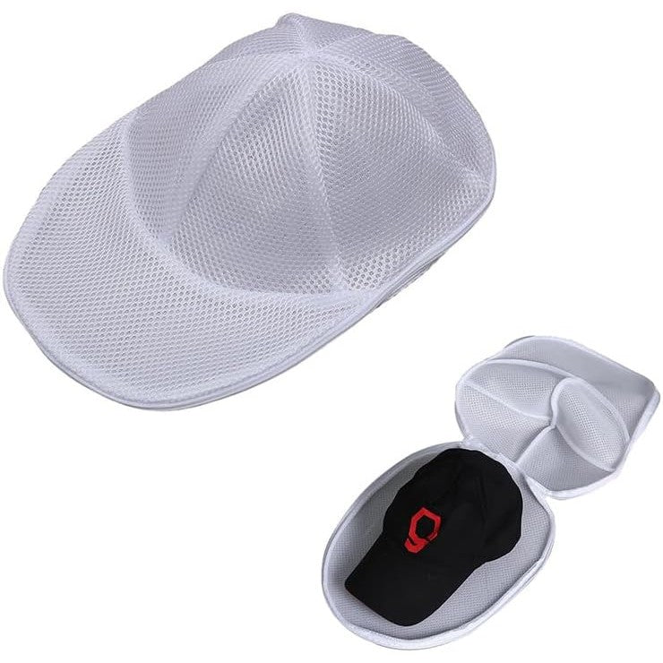 Husa De Spalare Sapca, Pentru Masina De Spalat, Din Poliester, Circumferinta 53 Cm, Cu Fermoar, Alb - vivimall.ro