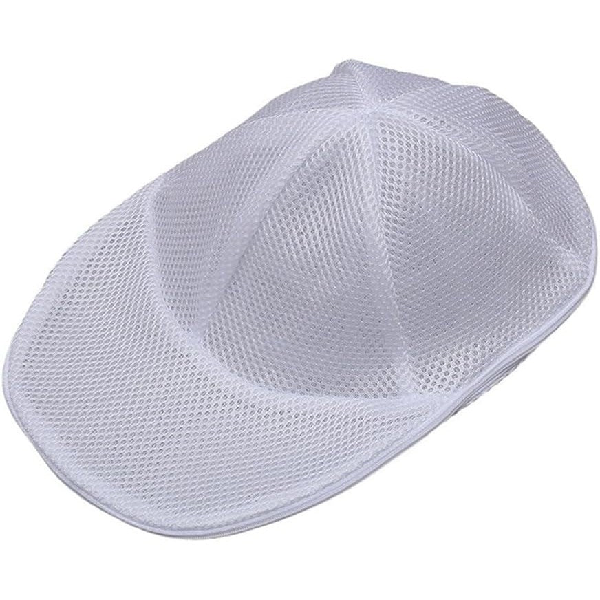 Husa De Spalare Sapca, Pentru Masina De Spalat, Din Poliester, Circumferinta 53 Cm, Cu Fermoar, Alb - vivimall.ro