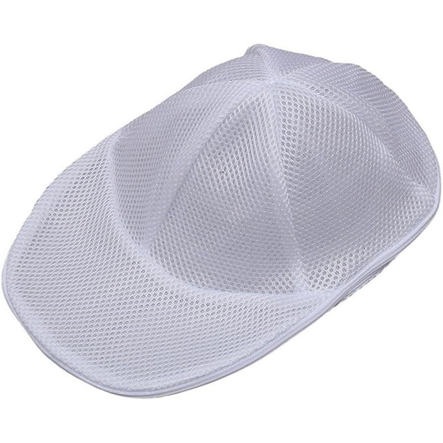 Husa de Spalare Sapca, Vivimall, pentru Masina de Spalat, din Poliester, Circumferinta 53 cm, cu Fermoar, Alb - vivimall.ro