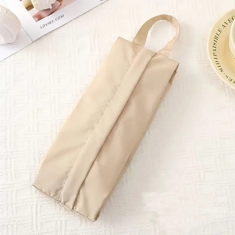 Geanta de Depozitare, Vivimall, Pentru Haine Mici, Lenjerie, Sosete, Cosmetice, Impermeabila, cu Maner, 10x20x3 cm, Crem - vivimall.ro