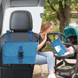 Geanta Multifunctionala, Vivimall, Tip Aleza de Schimbat Scutece, Impermeabila, din Panza Oxford, cu Buzunare, Usor de Agatat, 30 x 20 cm, Albastru