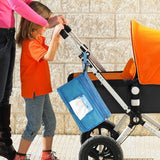 Geanta Multifunctionala, Vivimall, Tip Aleza de Schimbat Scutece, Impermeabila, din Panza Oxford, cu Buzunare, Usor de Agatat, 30 x 20 cm, Albastru